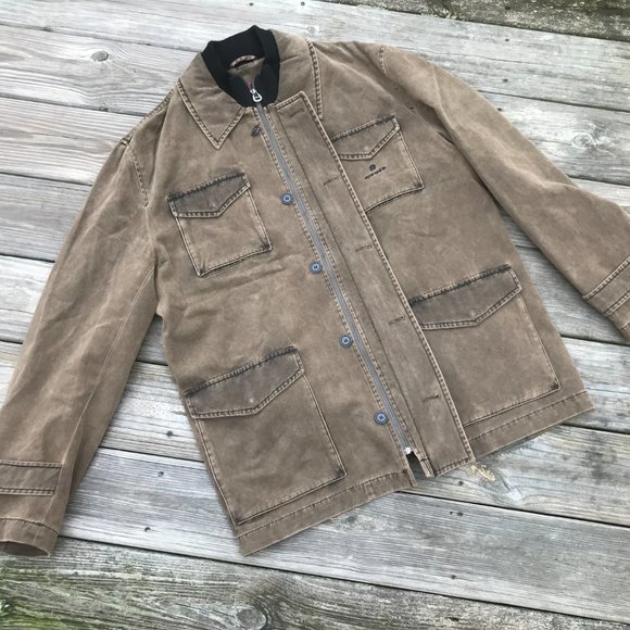 Aigner Men Jacket Brown Style in Italy Front Zippe - Picture 9 of 13